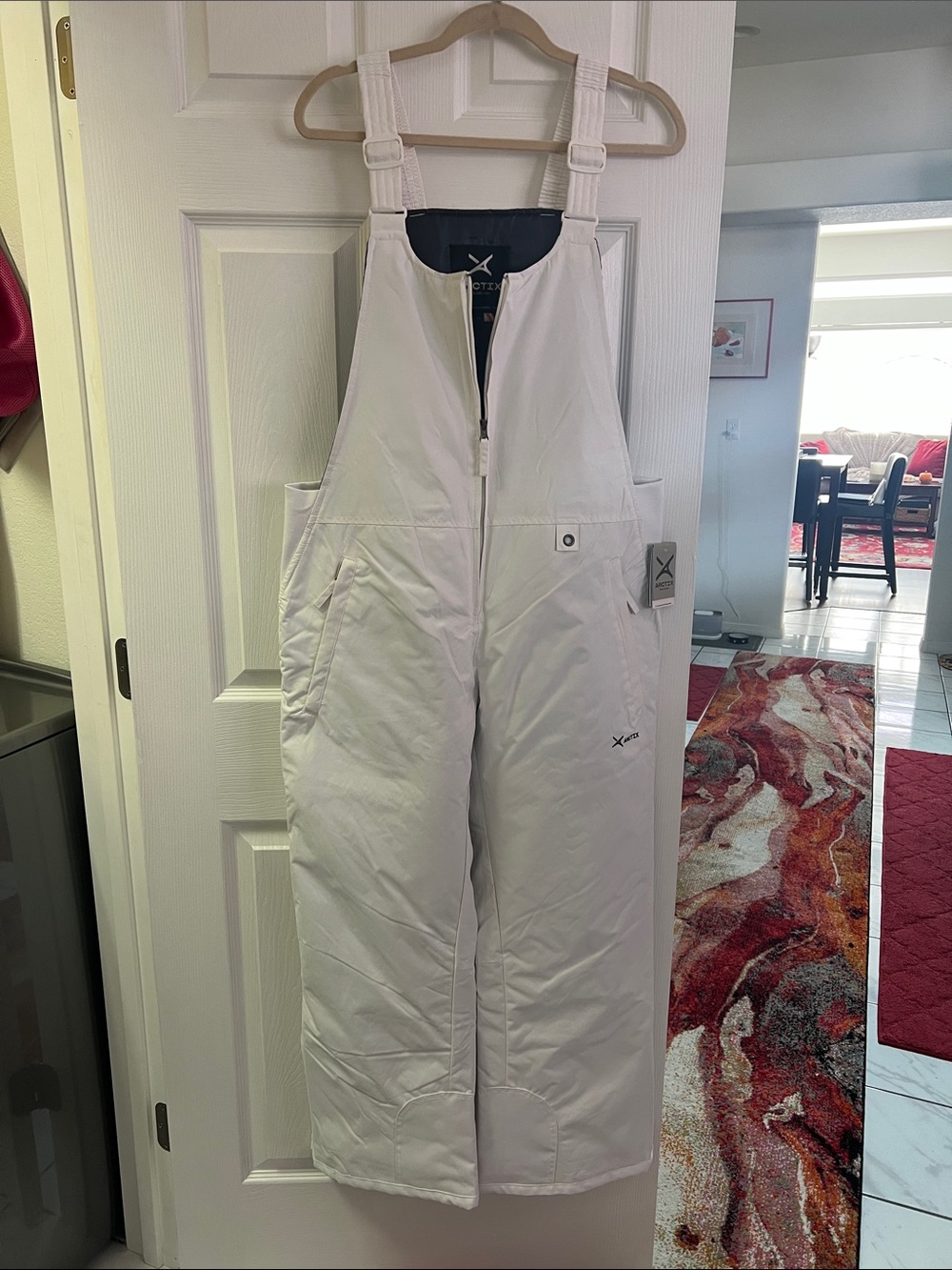 NWT Women's Arctix White Insulated Snow Bib Pants sz 14-16